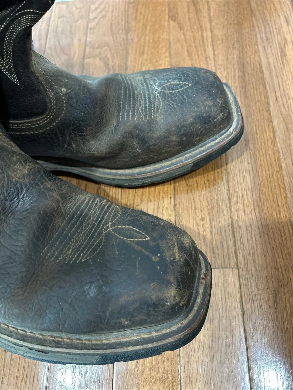 Ariat Workhog Work Boots Composite Toe Men’s Size 10 EE Brown
